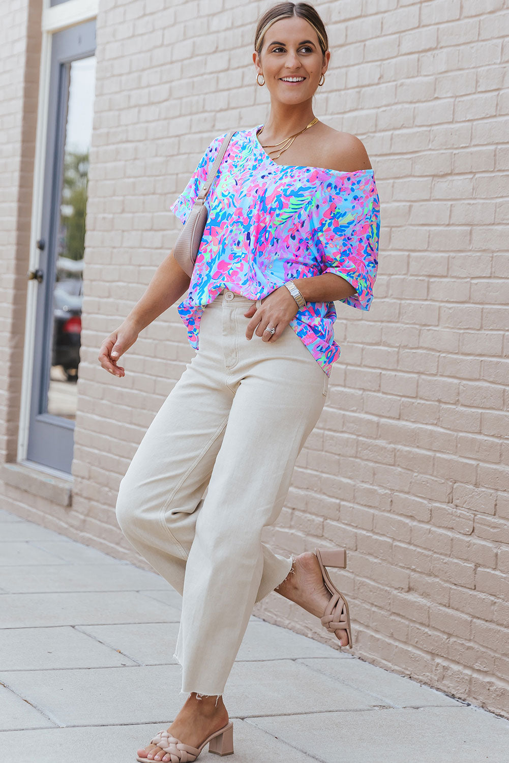 Loose Painted Floral Tee