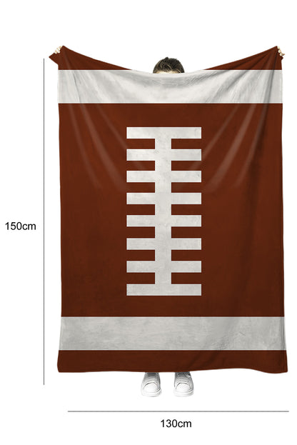 Chestnut Ball Game Fashion Fleece Blanket