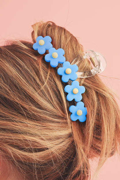 Light Blue Flowers Cute Hair Claw Clip