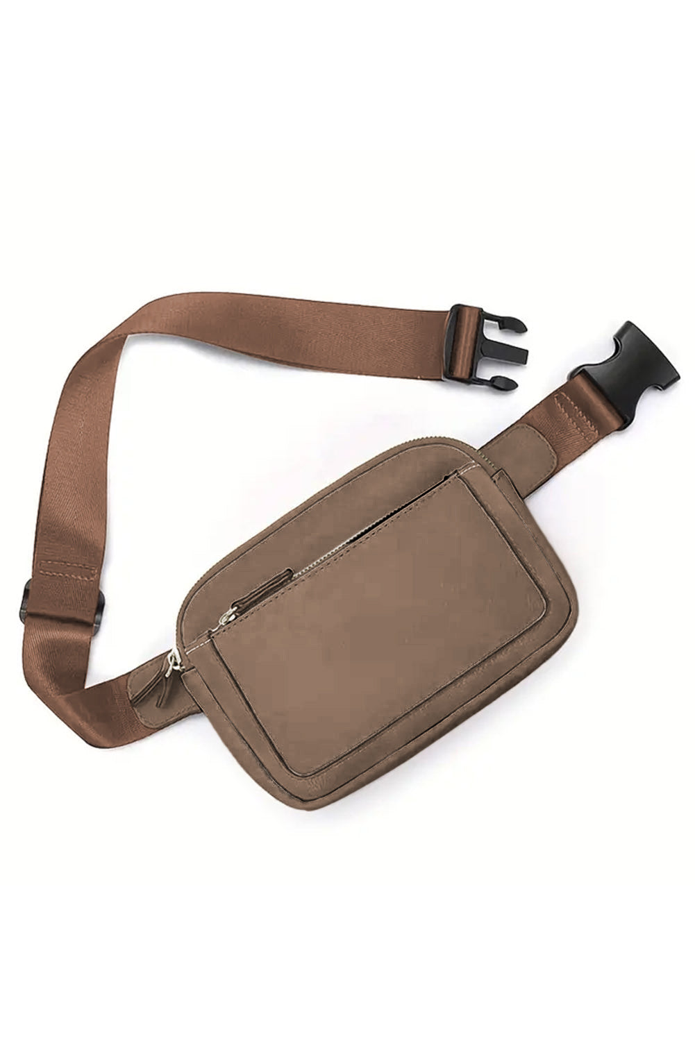 Desert Palm Minimalist Multi-zipped Crossbody Bag